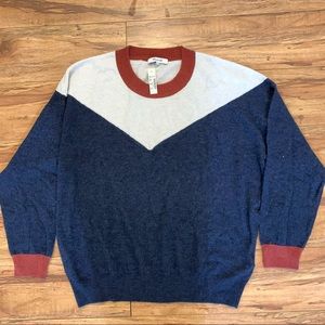 madewell sweater - colorblock yoke pullover